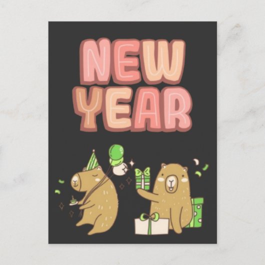 Proost op een frisse start! briefkaart (Voorkant)