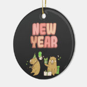 Proost op een frisse start! keramisch ornament (Links)