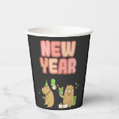 Proost op een frisse start! papieren bekers (Voorkant)