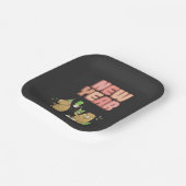 Proost op een frisse start! papieren bordje (Gebogen)