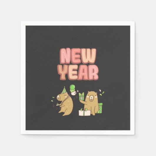 Proost op een frisse start! servet (Voorkant)