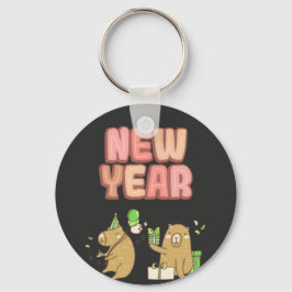 Proost op een frisse start! sleutelhanger