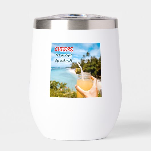 Proost op een Grateful Life on Earth (Voorkant)