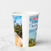 Proost op een Grateful Life on Earth Papieren Bekers (Rechts)