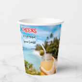 Proost op een Grateful Life on Earth Papieren Bekers (Voorkant)