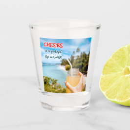 Proost op een Grateful Life on Earth Shot Glas