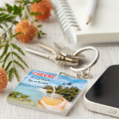 Proost op een Grateful Life on Earth Sleutelhanger (Voorkant Rechts)