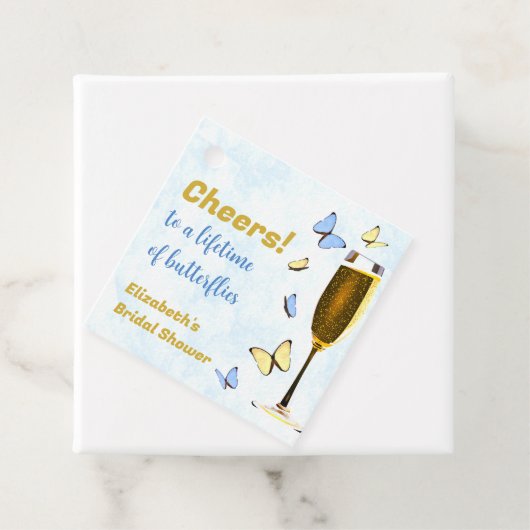 Proost Op Een Leven Lang Vlinders Bruidsdiner Bedankjes Labels (In situ)