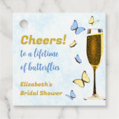 Proost Op Een Leven Lang Vlinders Bruidsdiner Bedankjes Labels (Voorkant)