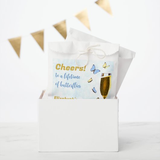 Proost Op Een Leven Lang Vlinders Bruidsontbijt Bedankzakje (Feest)