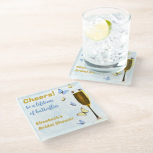 Proost Op Een Leven Vol Vlinders Bruidsdiner Glazen Onderzetter