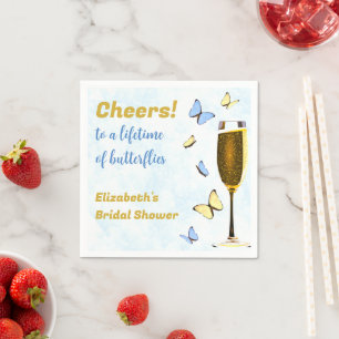 Proost Op Een Leven Vol Vlinders Bruidsdiner Servet