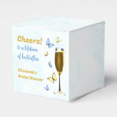 Proost op een leven vol vlinders Vrijgezellenfeest Bedankdoosjes (Voorkant Zijde)