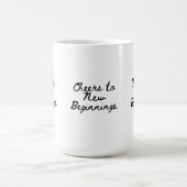 Proost op een nieuw begin magische mok (Midden)