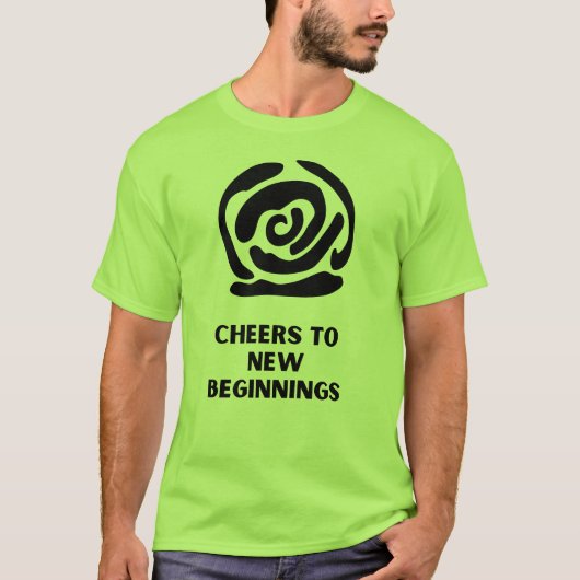 Proost op een nieuw begin t-shirt (Voorkant)