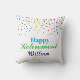 Proost op een nieuw beginKleurrijk Gelukkig pensio Kussen