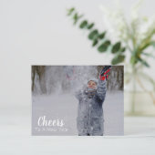 Proost op een nieuw jaar | 2 Foto vakantie Briefka Briefkaart (Staand voorkant)
