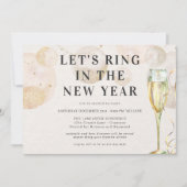 Proost op een nieuw jaar | Bruisende Champagne Kaart (Voorkant)