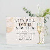 Proost op een nieuw jaar | Bruisende Champagne Kaart (Staand voorkant)