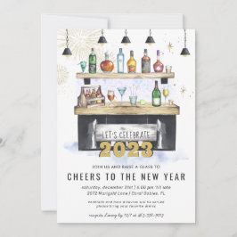 Proost op een Nieuw Jaar | Feestelijke Cocktailpar Kaart