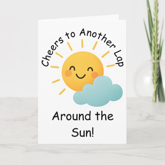 Proost op een nieuwe ronde rond de verjaardag van  kaart (Voorkant)