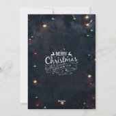 Proost op een Nieuwjaars Script Krans Groet Foto Feestdagenkaart (Achterkant)