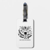 Proost op een nieuwjaarsfeest Design Bagagelabel (Achterkant verticaal)