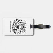 Proost op een nieuwjaarsfeest Design Bagagelabel (Achterkant horizontaal)