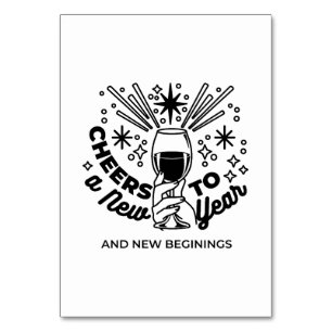 Proost op een nieuwjaarsfeest Design Kaart