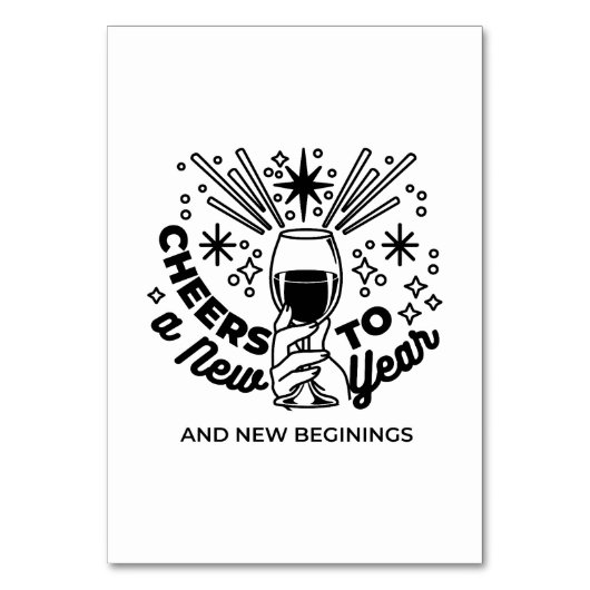 Proost op een nieuwjaarsfeest Design Kaart (Voorkant)
