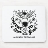 Proost op een nieuwjaarsfeest Design Muismat (Voorkant)
