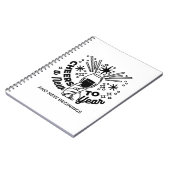 Proost op een nieuwjaarsfeest Design Notitieboek (Linkerzijde)