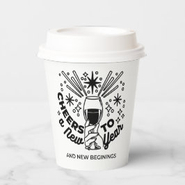 Proost op een nieuwjaarsfeest Design Papieren Bekers