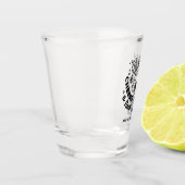 Proost op een nieuwjaarsfeest Design Shot Glas (Links)