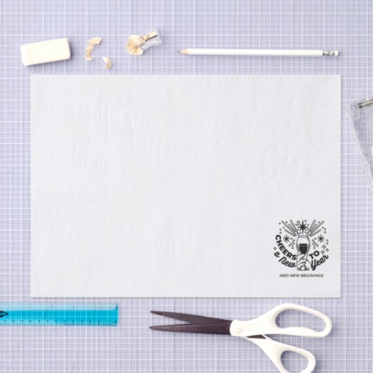 Proost op een nieuwjaarsfeest Design Tissuepapier (Craft)