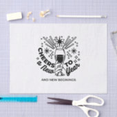 Proost op een nieuwjaarsfeest Design Tissuepapier (Craft)