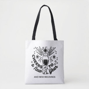 Proost op een nieuwjaarsfeest Design Tote Bag