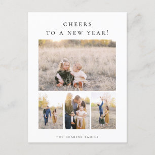 Proost op een nieuwjaarsvakantie Photo Post Kaart
