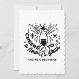 Proost op een Nieuwjaarsviering Design Feestdagenkaart
