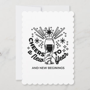 Proost op een Nieuwjaarsviering Design Feestdagenkaart