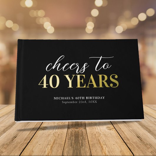 Proost op een verjaardagsfeestje voor je leeftijd gastenboek