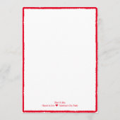 Proost op eenvoudige minimale Red Heart Script Menu (Achterkant)