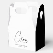 Proost op elke leeftijd 30e verjaardag in zwart-wi bedankdoosjes (Geopend)