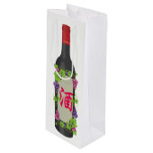 Proost op emoji wijn cadeautas (Voorkant Gekanteld)