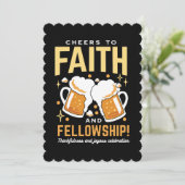 Proost op geloof en gemeenschap - Oktoberfest Feestdagenkaart (Staand voorkant)