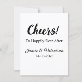 Proost op gelukkig tot het einde der tijden voeg k briefkaart