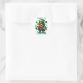 Proost op Green Beer | St Patrick's Day Ronde Sticker (Tas)