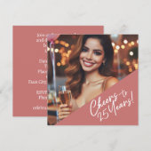 Proost op het 25-jarig jubileum kaart (Voorkant / Achterkant)