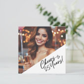 Proost op het 25-jarig jubileum kaart (Staand voorkant)