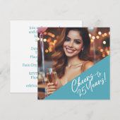 Proost op het 25-jarig jubileum kaart (Voorkant / Achterkant)